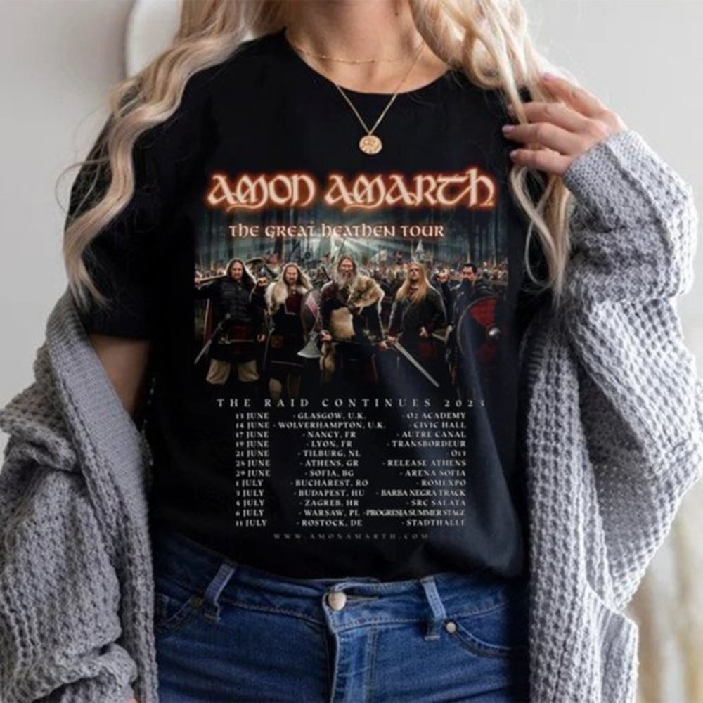 Amon Amarth The Great Beatben Tour 2023 T-Shirt Melodic Death Metal T Shirt